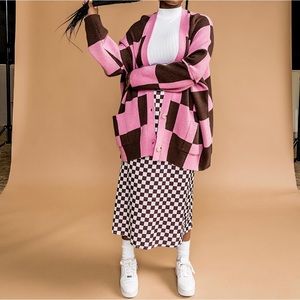 Dressed in Lala Checkerboard Skirt XL
